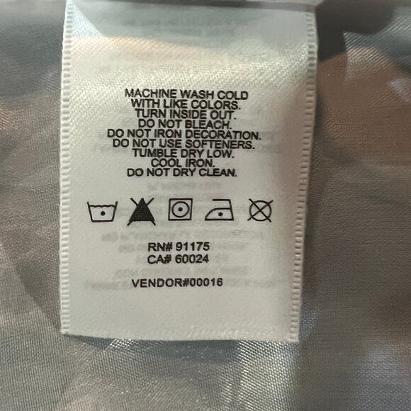 VTG Fila Track Jacket Navy White Red Full Zip Mock Neck Nylon Logo Retro Mens M - Picture 13 of 14